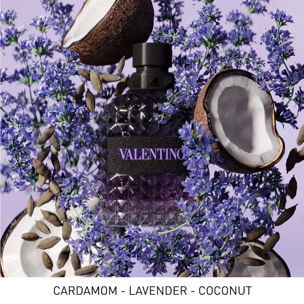 Valentino Uomo Born in Roma Purple Melancholia Eau de Toilette with Lavender